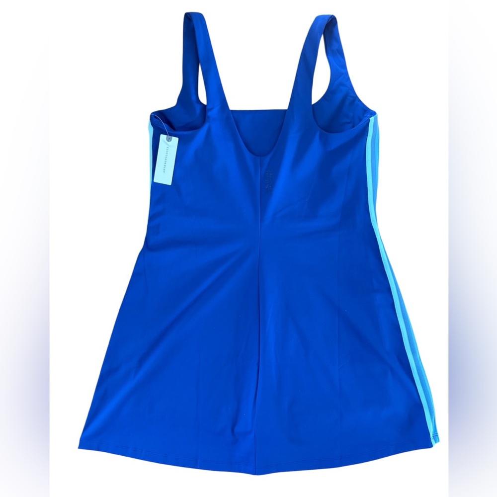 Anthro Spiritual Gangster Sapphire Blue Sidestripe High Performance Sport Dress - Picture 4 of 12